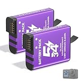 CITYORK 2250mAh(2pcs) Bateria de Repuesto para dji-Osmo. Action 6 Pro/Osmo 360/ Action 5 Pro/Osmo Action 4/ Osmo Action 3, Larga Autonomia