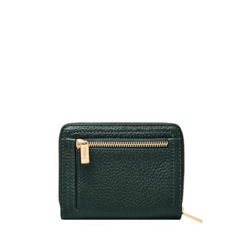Image of Fossil Women's Logan RFID-Blocking Leather Mini Multifunction Bifold Wallet