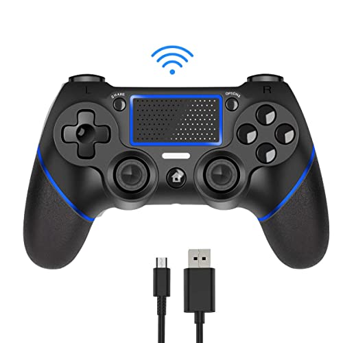 【Jack per Cuffie da 3,5mm e Altoparlante e Pannello Touch】Il controller PS-4 configurato con un jack da 3,5 mm per l'ingresso di cuffie e altoparlanti, quindi il segnale audio può essere emesso durante i giochi. E supporta anche il pannello a sfioramento e il pulsante del pannello.