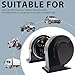 FARBIN 12V Car Horn 130dB Waterproof Motorcycle Horn with High/Low Tone for Car Moto Truck SUV (Black)