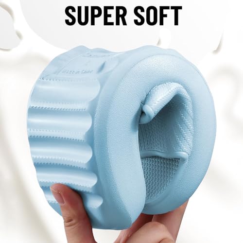 Image of Comwarm Cloud Slide Sandals for Women Men Ultra Comfort Recovery Pillow Slippers Soft Summer Beach Shoes with Low Arch Support
