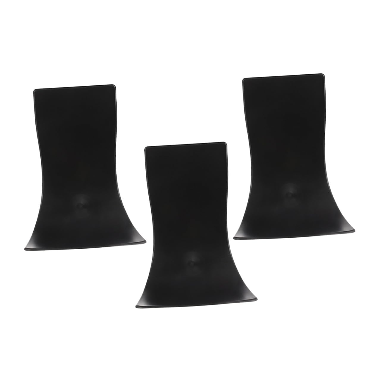 Vassoio Raccogli Gocce Montaggio a Parete per Dispenser Sapone Automatico e Design Unico Set 3 Pezzi in Plastica Nera, Supporto Robusto per Lavaggio Mani