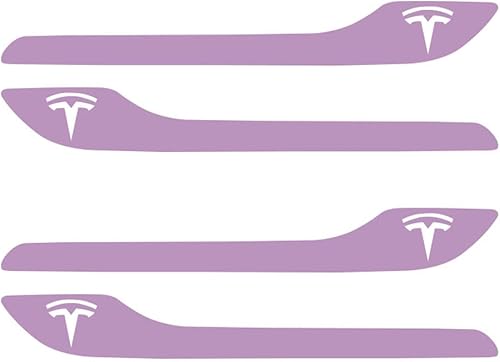 IPG Kit de calcomanías para manija de puerta Tesla Model 3 Model Y juego de 4 con logotipo de Tesla Lilac