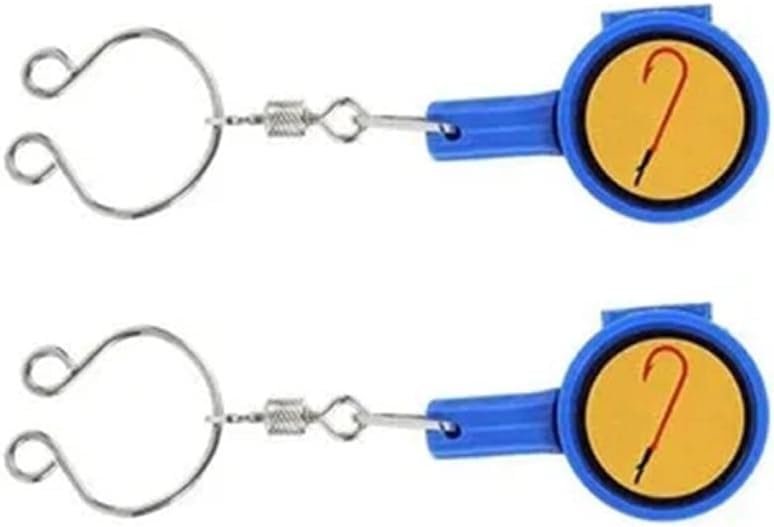 Enyolidimk 2Pcs Fishhook Storage Box Quick Knot Tool Fast Tie Knotter Lakes Tackle Outdoor Fishing Cutter Supplies Portable Fly Tying Equipment Accessories