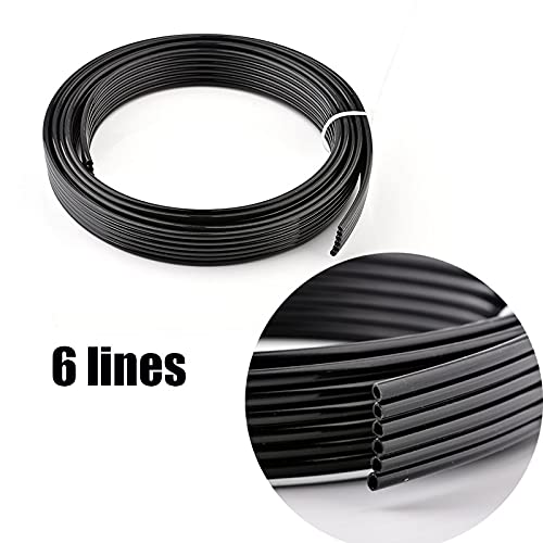 Akcesoria do drukarek 10 metr rurka z tuszem UV 4 linie 6 linii 8 linii sposoby dla Epson DX4 DX5 DX7 rura głowicy/Mimaki Mutoh Xuli Galaxy wąż do drukarki UV (Color : 5x3mm UV 8 lines)