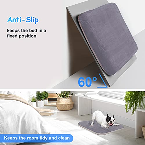 Image of Magic Dog Super Soft Extra Large Dog Bed, 47 Inches Jumbo Orthopedic Foam Pet Beds with Anti Slip Bottom, Dog Sleeping Mattress with Removable and Washable Cover, Lilac Grey