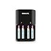 Produktbild Philips SCB1450NB/12 MultiLife Value Akkuladegerät für 1-4 x AA/AAA (220-240V) inkl. 4 x AAA 800mAh
