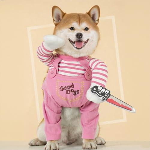 Disfraz Rosa Muñeca para Perros Mediano Halloween miniatura 3
