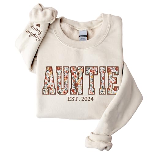 Custom Embroidered Mama Grandma Sweatshirt, Sweatshirts for Women, Personalized Gifts for Mama Grandma