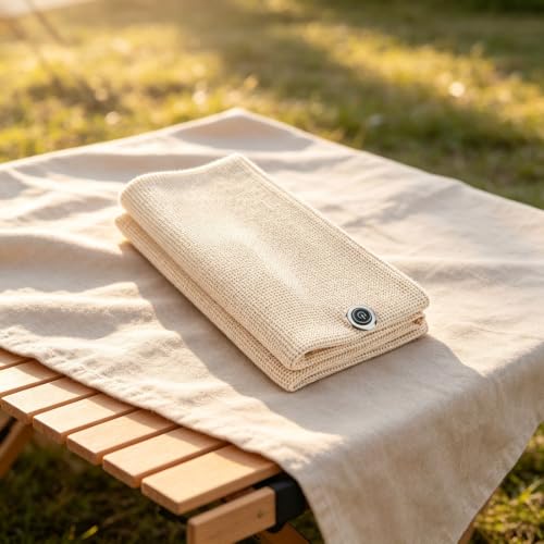 USB Heated Shawl Wrap for Women, Wearable Blanket 3 Heat Settings, Grey - image 4