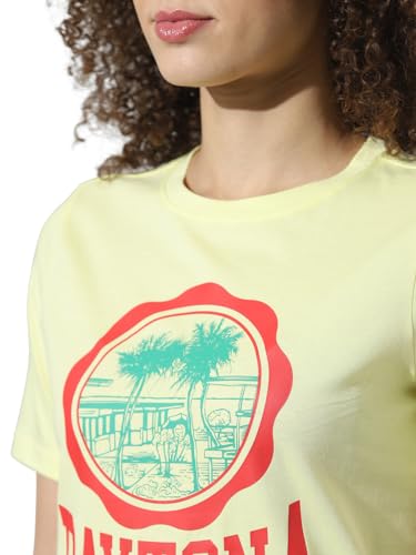 Image of ONLY Women's Cotton Regular Fit T-Shirt