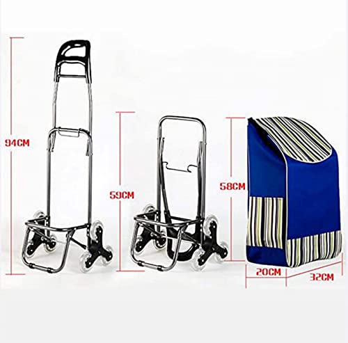 Einkaufstrolley, faltbarer Einkaufswagen auf Rädern, großer und leichter Utility-Trolley mit drehbaren Vorderrädern… – Bild 5