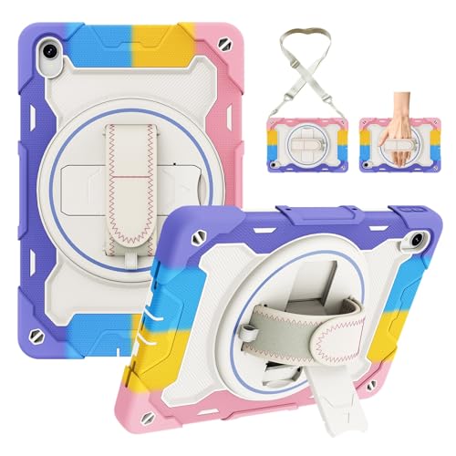 Coque antichoc Lenovo Tab P11 avec dragonne de maintien antichoc rose
