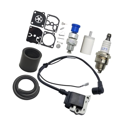 Bobine d'allumage 50 51 55 et kit conduite de carburant pour tronçonneuse à essence 2 temps