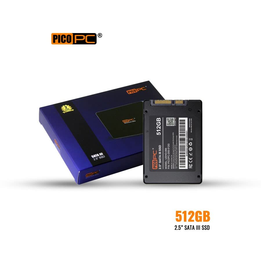 SSD SSD da 512 GB SATA 3.0 da 2,5" - Fino a 550 MB/s - storage laptop/desktop/mini PC (unità a stato solido interna NAND 3D)