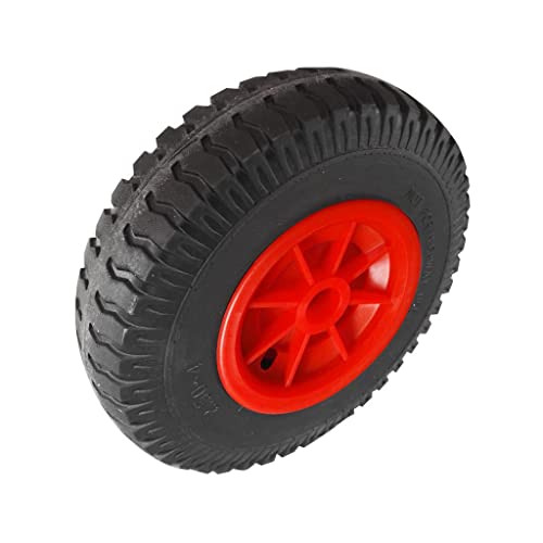 Roue rouge pneu en caoutchouc increvable Sharplace pour chariot de jardin et de transport