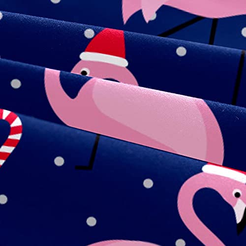 Housse de couette flamant rose Noël, parure douce de qualité