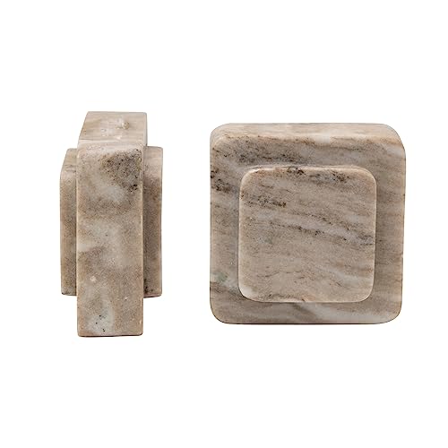 Bloomingville Marble Bookends, Beige, Set Of 2 Décor, 2 #TOP2