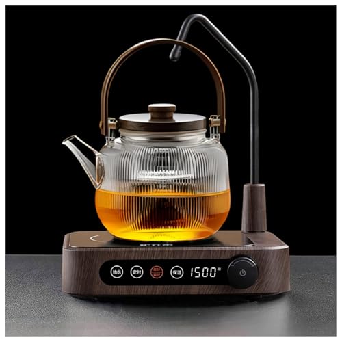 Quxxuol �d�C�Z���~�b�N�e�B�[�X�g�[�u �e�B�[���[�J�[ �d�C�e�B�[�P�g�� 110V ���^ ������@�\�t�� �^�C�}�[�\ ���C�ɓ���̂����🹂�邽�� �ƒ��I�t�B�X�ł̎g�p�ɓK���Ă��܂� (�ؖڐF,�V���O���F+E)