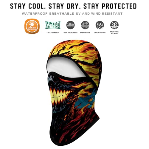 Image of Obacle Balaclava Face Mask Men Women for Sun Protection Motorcycle Fishing Raves
