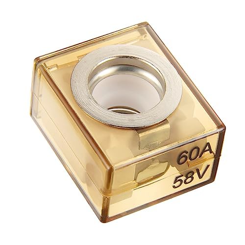 Miniatura 2 de BOJACK Fusible de terminal 60A Fusible de batería de clasificación marina (MRBF) 58 V CC Max IP66 impermeable para la protección del circuito de