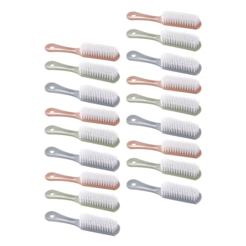 Cepillo de limpieza portátil EXCEART de plástico con mango largo para ropa 18 uds 2