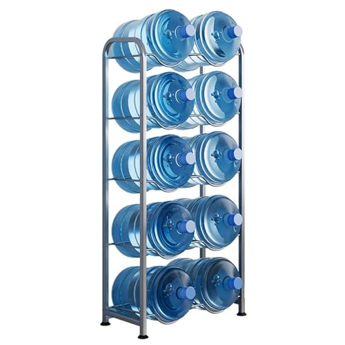 Présentoir de rangement métallique pour organiser les stocks de bouteilles