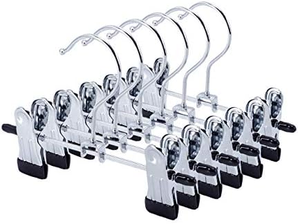 Nature Smile 15CM Double Adjustable Clips Boots Hangers - 6 Pack - Ultra Thin Space Saving Boots Socks Bags Hanging Clips, Boot Holder, Boot Storage,Portable Travel Clips Hangers, Pet hangers
