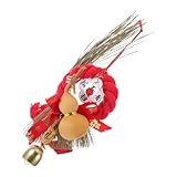 Design inspiré : ce balai décoratif allie l’ornement traditionnel du nouvel an chinois à une esthétique moderne, célébrant ainsi le nouvel an chinois et offrant une décoration unique pour votre porte d’entrée. balai décoratif à suspendre, décoration de porte d’entrée pour les fêtes