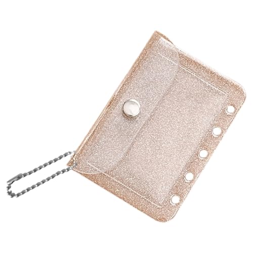 Pack Of 10 Transparency 5 Slot Card Holders Clear PP Materials Binder Pockets Waterproof Card Storage Organizers3