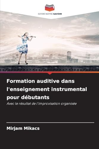 livre Formation auditive dans l'enseignement instrumental pour débutants