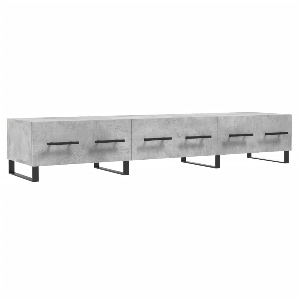 Nowoczesna konsola telewizyjna z szufladami, 150 x 36 x 30 cm, trwała sklejka i metal, stylowa szafka do przechowywania, eleganckie centrum rozrywki do salonu