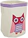 Whitmor Kid's Canvas Collection Pink Owl Tote