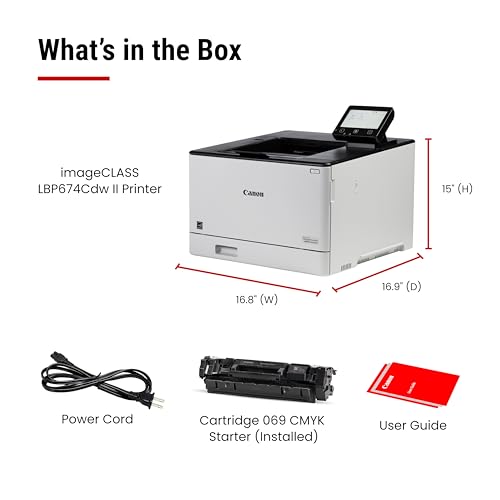 Canon Color imageCLASS LBP674Cdw II - Wireless, Duplex, Laser Printer with 3 Year Limited Warranty, 35 PPM - image 5
