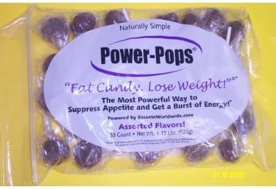 Bag of 30 Power Pops "Grape Flavor" Diet Hoodia Candy Suckers Lollipops Supress Appetite! Seen on TV!!!!!