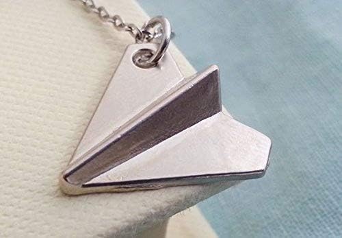One Direction. Paper Airplane Necklace. Paper Airplane Pendant. Origami Airplane. Harry Styles Inspired Unisex Paper Airplane Necklace
