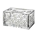 FADCAIYD Attractive Rectangular Tissue Box Cover Crystal Style Transparent Tissue Holder for House Office Car Hotel Bathroom Desks Countertops Modern