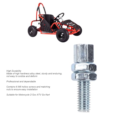 M6 Hohlschrauben -Kit Hohe Härte Stahllegierung Set für Motorrad ATV Go Kart