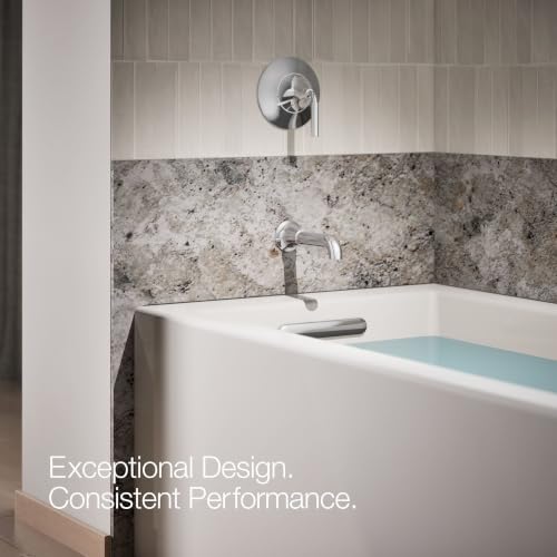 Kohler 27423-2MB Tone™ Wall-Mount Non-Diverter Bath spout, Vibrant Brushed Moderne Brass by Kohler - Used condition - Image 3