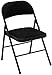 COSCO Fabric Folding Chairs, Black (4-pack)