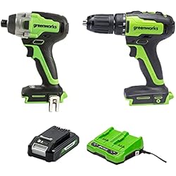 24V Cordless Drills GD24DD35 & 24V Driver GD24ID3 & Battery G24B2 2nd Generation & 24V 2A Dual Slot Universal Charger