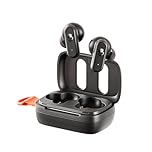 Skullcandy Dime 3 Wireless Earbuds, Bluetooth Headphones, Noise Isolating Fit, Up to 20 Hours Battery, Microphone for iPhone Android, Easy Carry with Integrated Lanyard - True Black