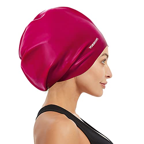 Vorshape extra large swim cap for women and men, silicone swimmin…