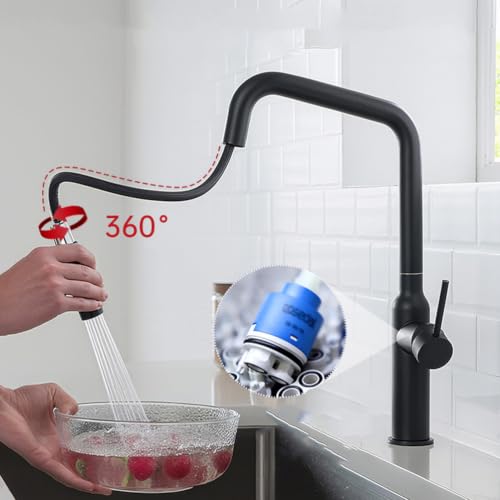 Deux modes de distribution d'eau avec le robinet de salle de bain gris moderne pivotant - 7