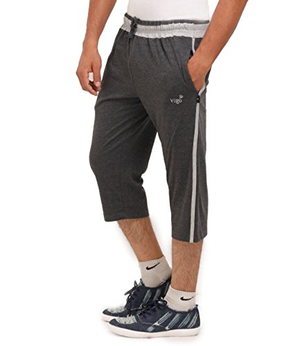 Image of VEGO Mens Cotton Three by Fourth, 3 /4, Capri, Three Quarter