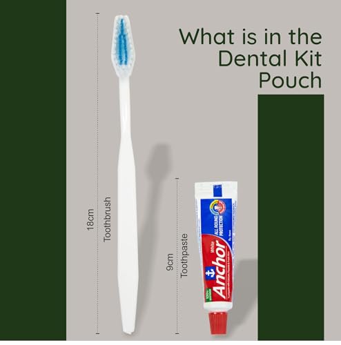 Image of Old Tree Hotel Dental Kit (Set of 100) | Eco-Friendly Guest Amenity Set in Biodegradable Kraft Box | Includes 1 Manual Toothbrush & 8g Toothpaste - Ideal for Hotels, Resorts & Guest Houses