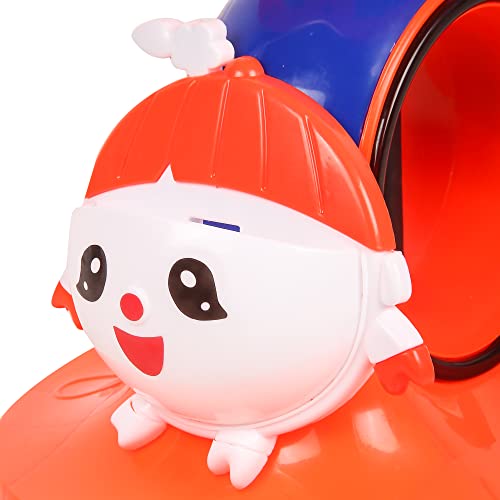 Image of KURB Ride On Swing Car for Kids 1-5 Years| Magic Car with Light & Music | Twister Car with Back Support | with Storage Basket| Comfortable & Durable Seat (Red)