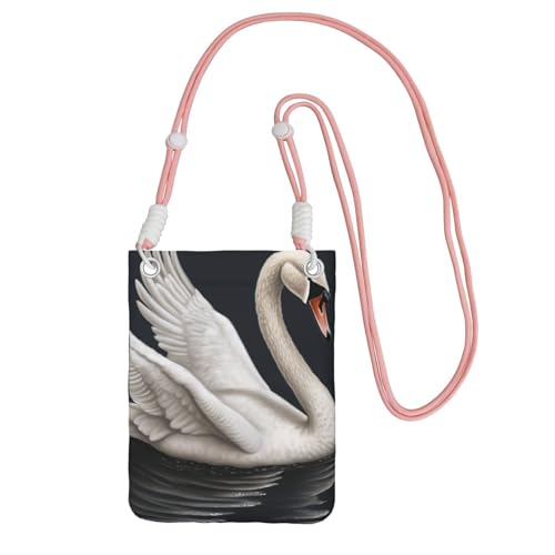 Pochette pour téléphone portable femme et sac de voyage compact à bandoulière rose