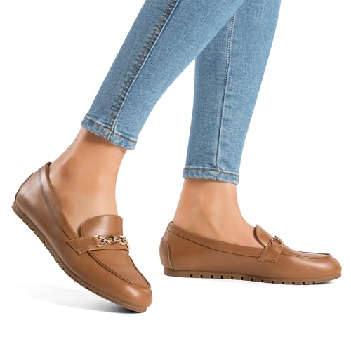 Image of DREAM PAIRS Loafers for Women Casual Comfortable Slip On Flat Lightweight Leisure Work Shoe Comfort Walking Shoes