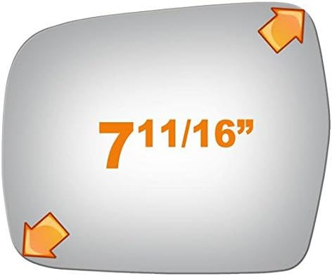 Flat Driver Side Mirror Replacement Glass for 1993-1995 TOYOTA T100